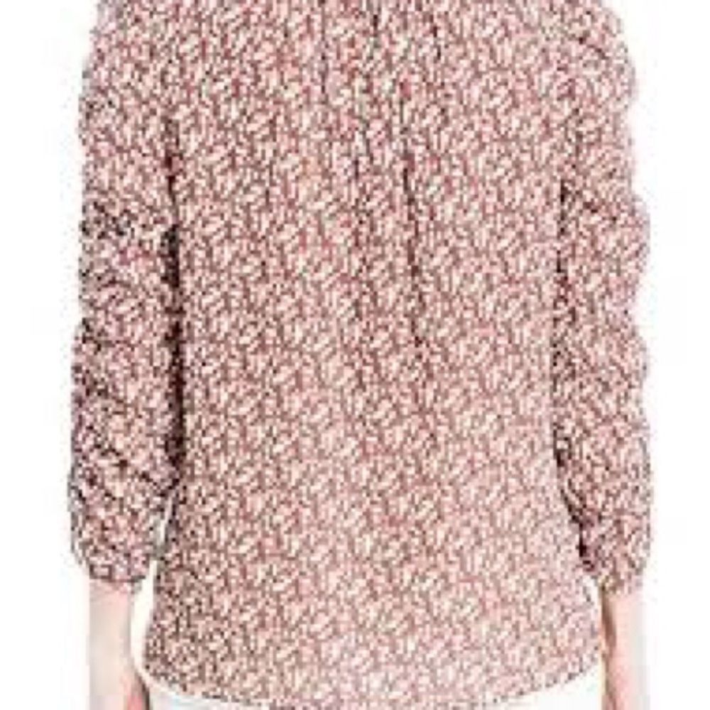Max Studio Crepe Ruched Sleeve Blouse - Picture 2 of 8